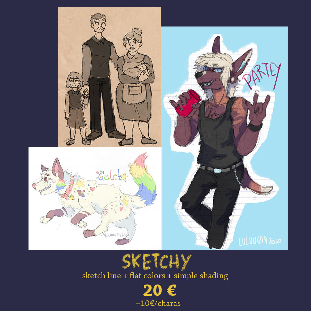 collection of sketchy illustrations